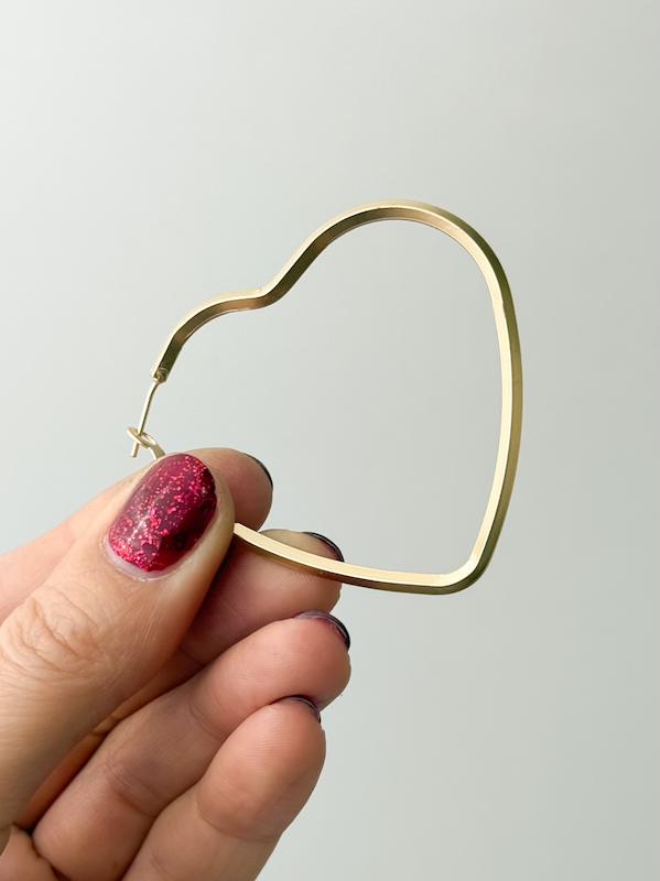 گوشواره هندسی قلب