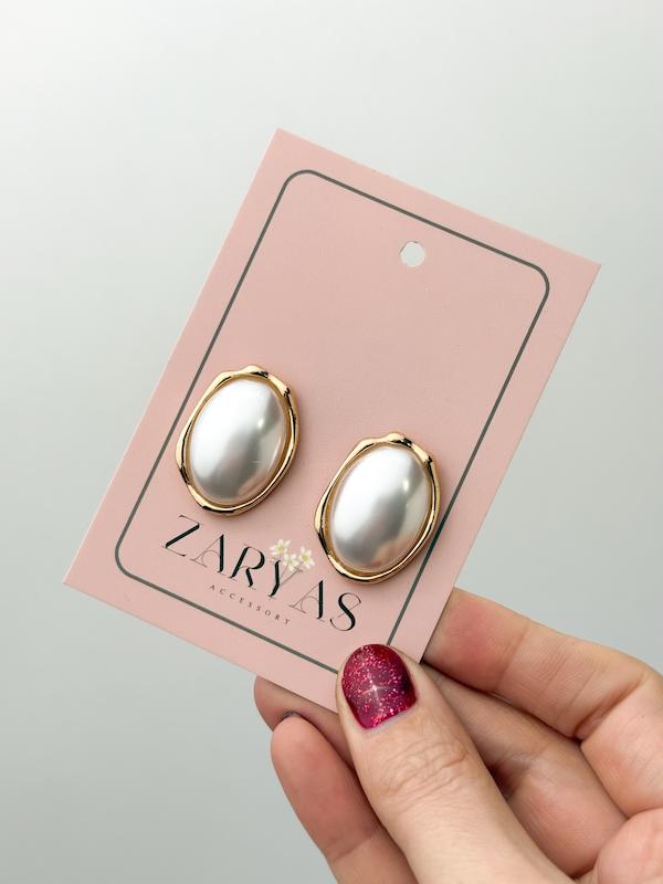 گوشواره زنانه مرواریدی دفرمه