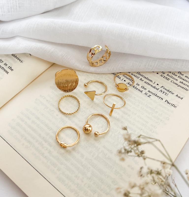 عکس پک بلک و گلد بشقابی رنگ طلایی