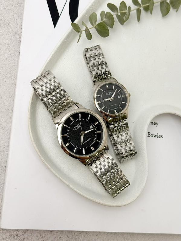 ساعت زنانه و مردانه سیتیزن ( نقره ای مشکی )