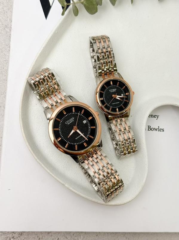 ساعت زنانه و مردانه سیتیزن ( نقره ای رزگلد )