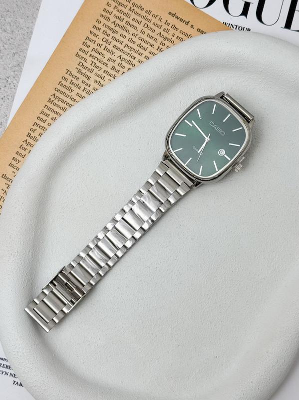ساعت کلاسیک اولدمانی ( نقره ای سبز یشمی ) Casio