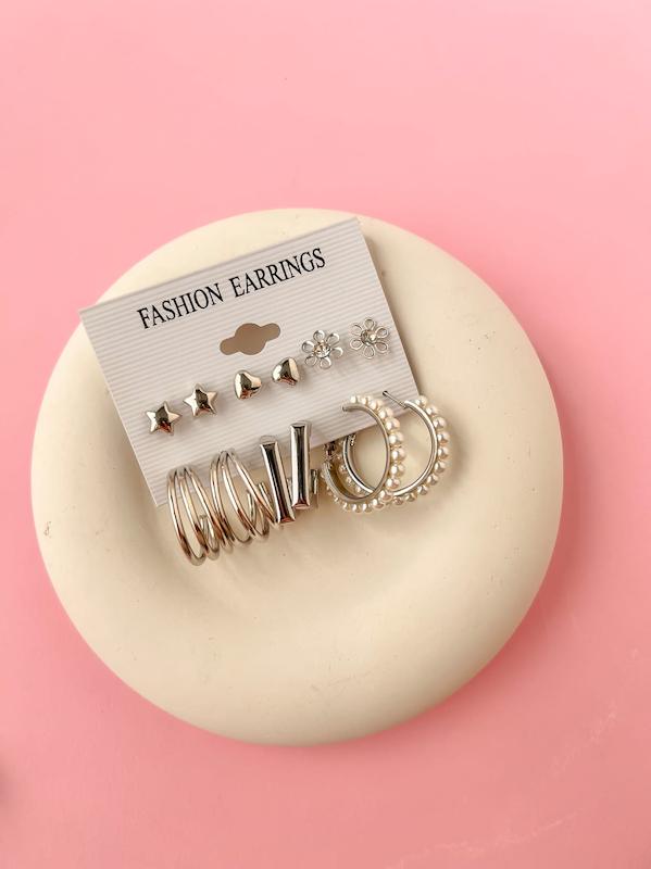 گوشواره پکی قلب و ستاره