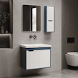 روشویی کابینتی‌و آینه باکس سایز بزرگ مدرن مدل مالن