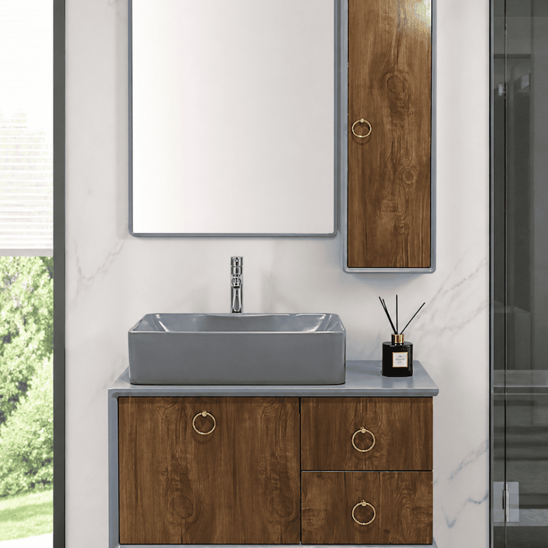 کابینت روشویی سایز ۷۰ آینه باکس کد 0084 قسطی 