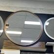 کابینت روشویی طرح چوب ۳۵×۵۰ با آینه گرد ۶۰ قسطی 