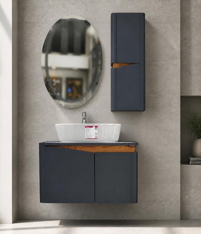 روشویی کابینتی با آینه تاچ قسطی 