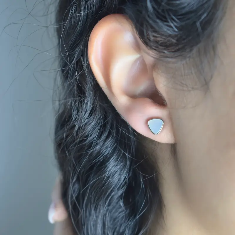 گوشوار پایه نقره کد29