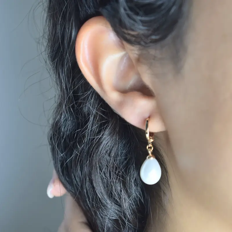 گوشوار آویز دار مرواریدی کد23 