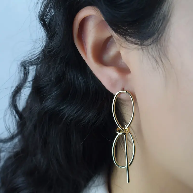 گوشوار استیل فشن طرح پاپیون کد52