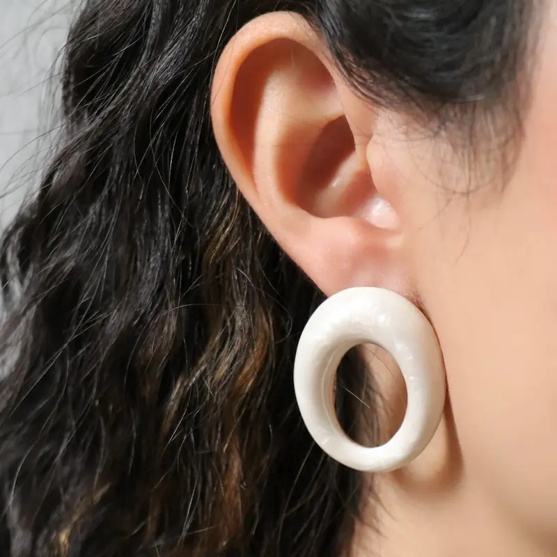 گوشوار مینا کاری دفرمه کد71