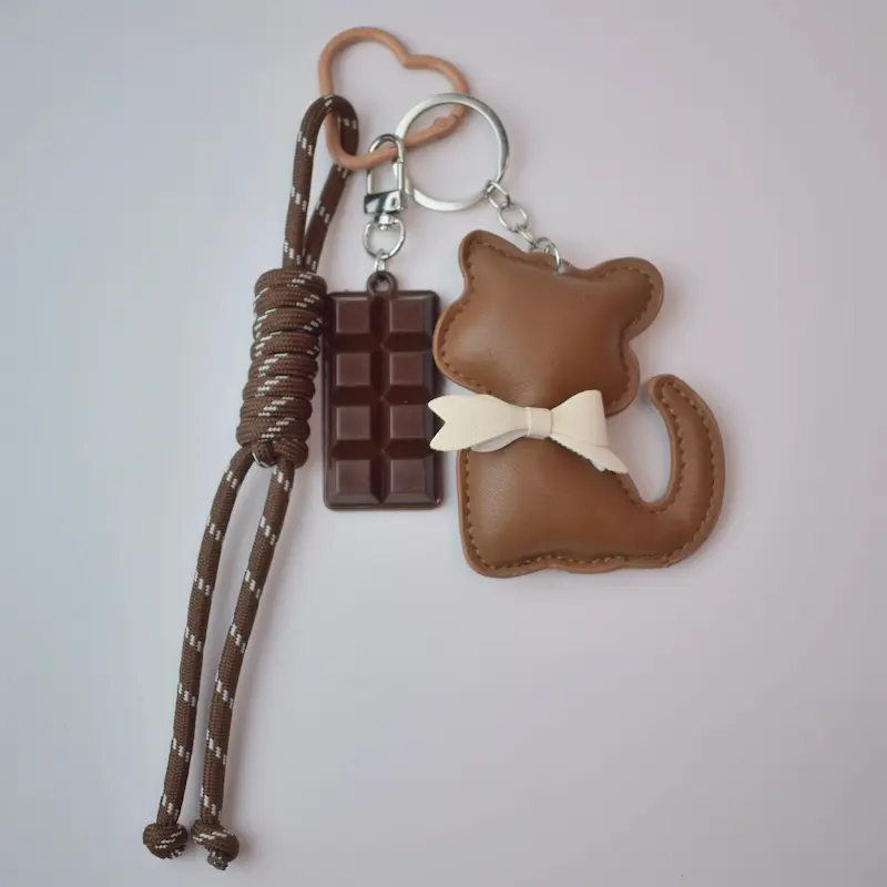 چارم بگ طرح گربه و شکلات کد507