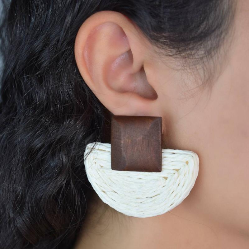 گوشوار حصیری کد4