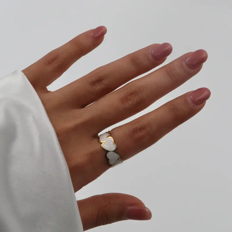 انگشتر میناکاری  قلبی کد103