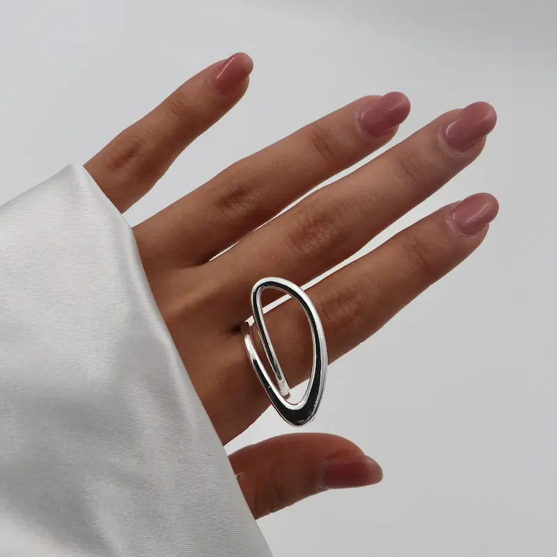 انگشتر بیضی تودرتو کد ۱۳۸