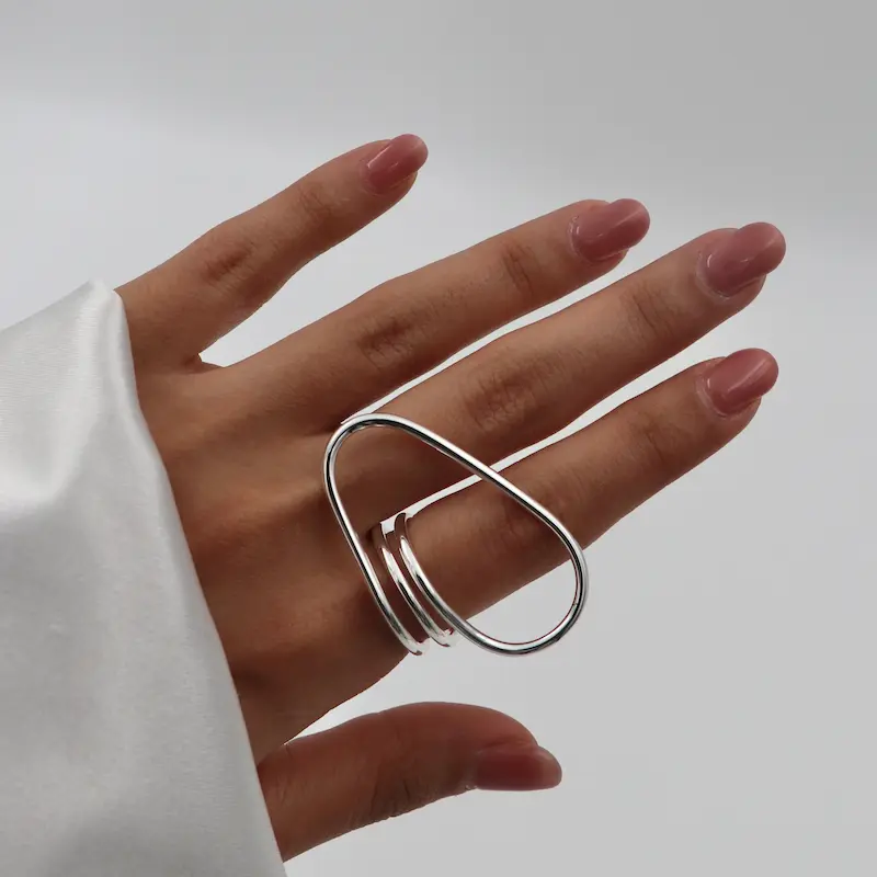 انگشتر بیضی نامتقارن کد ۱۳۹