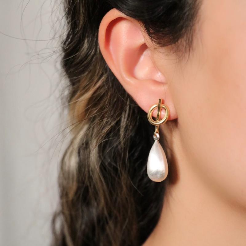 گوشوار حلقه ای آویز دار کد24