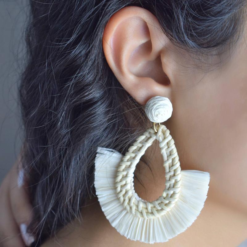 گوشوار حصیری کد5