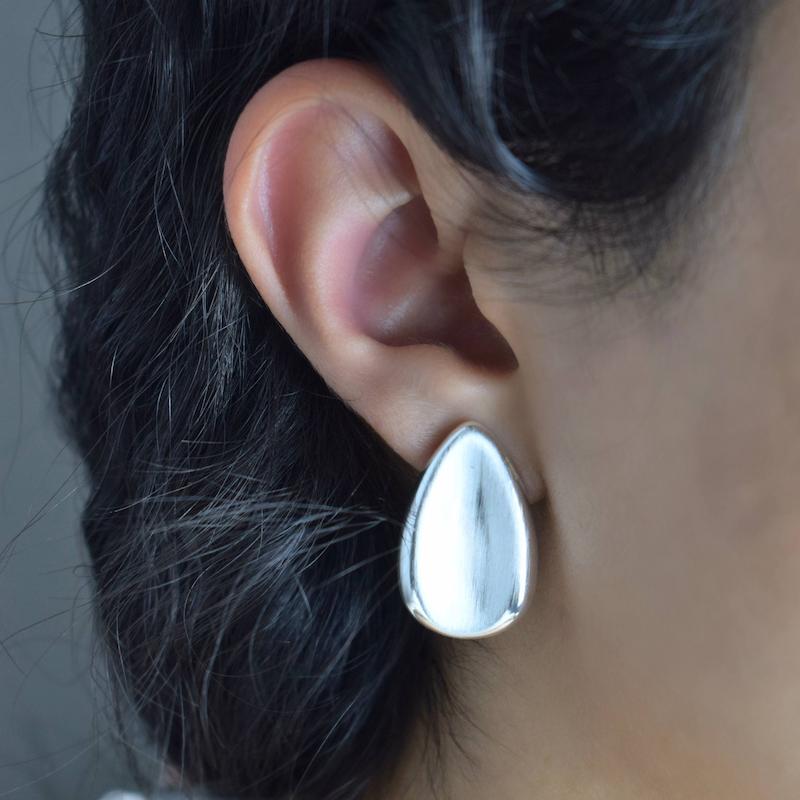 گوشوار ابکاری نقره کد14