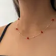 گردنبند سنگ ریز رنگی