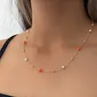 گردنبند سنگ ریز رنگی
