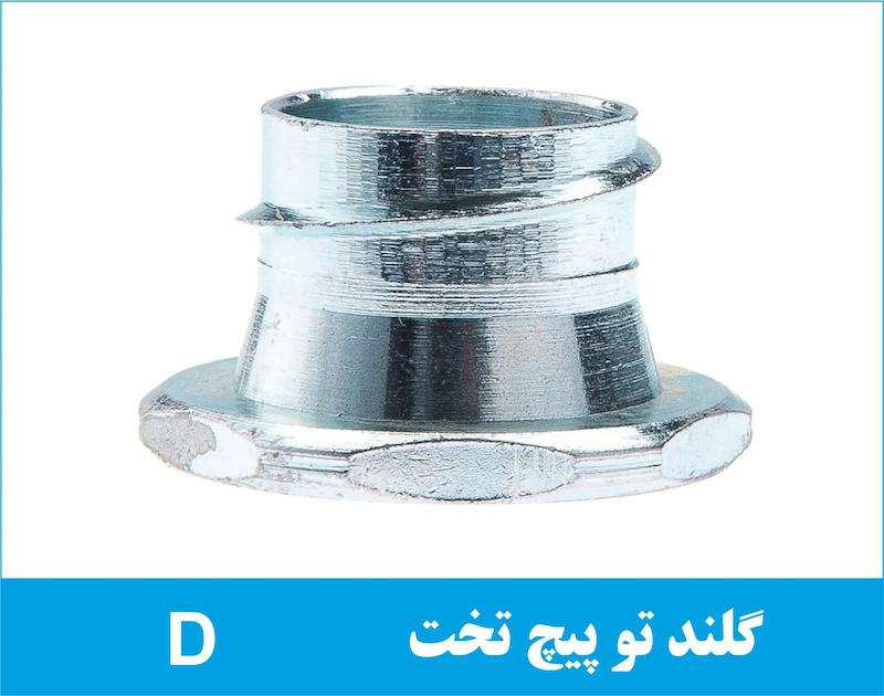 گلند فلزی توپیچ تخت D رهورد خراسان