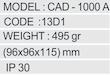 رله کنترل آمپر سه فاز شیوا امواج مدل CAD-1000A(2M)