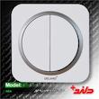 کلید دوپل زه دار دلند (مکانیزم+قاب+زه) مدل آدا