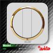 کلید سه پل زه دار دلند (مکانیزم+قاب+زه) مدل آدا