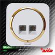 سوکت تلفن دوقلو(4خط) زه دار دلند (مکانیزم+قاب+زه) مدل آدا