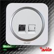 سوکت شبکه cat6 زه دار دلند (مکانیزم+قاب+زه) مدل آدا