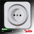 پریز برق زه دار دلند (مکانیزم+قاب+زه) مدل آدا
