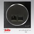سوکت شبکه cat6 زه دار دلند (مکانیزم+قاب+زه) مدل آوا