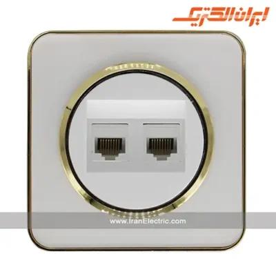 سوکت شبکه کامپیوتر اسپیناس طلایی ایران الکتریک