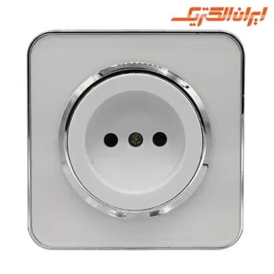 پریز برق ساده اسپیناس سیلور ایران الکتریک