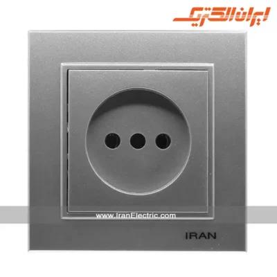 پریز برق ساده برلیان رنگی ایران الکتریک