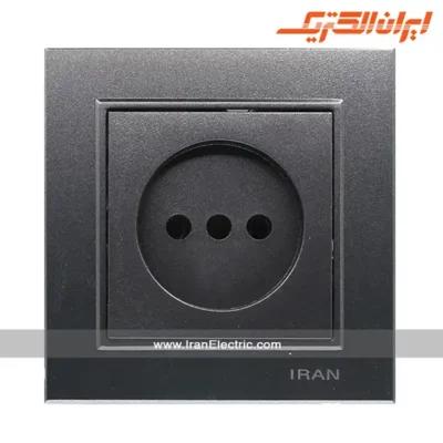 پریز برق ساده برلیان رنگی ایران الکتریک