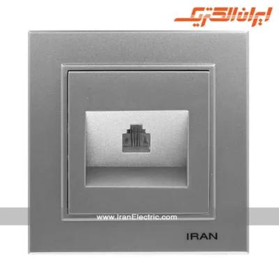 سوکت تلفن برلیان رنگی ایران الکتریک