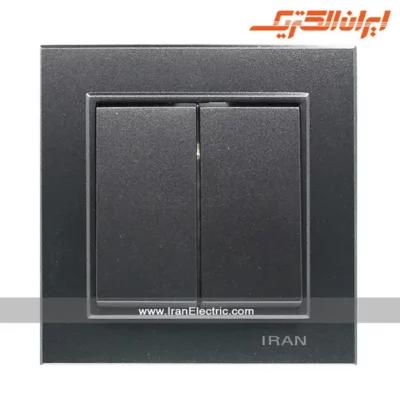 کلید دوپل برلیان رنگی ایران الکتریک