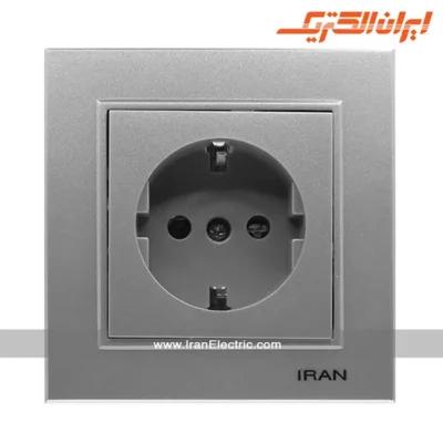 پریز برق ارت سرامیک برلیان رنگی ایران الکتریک
