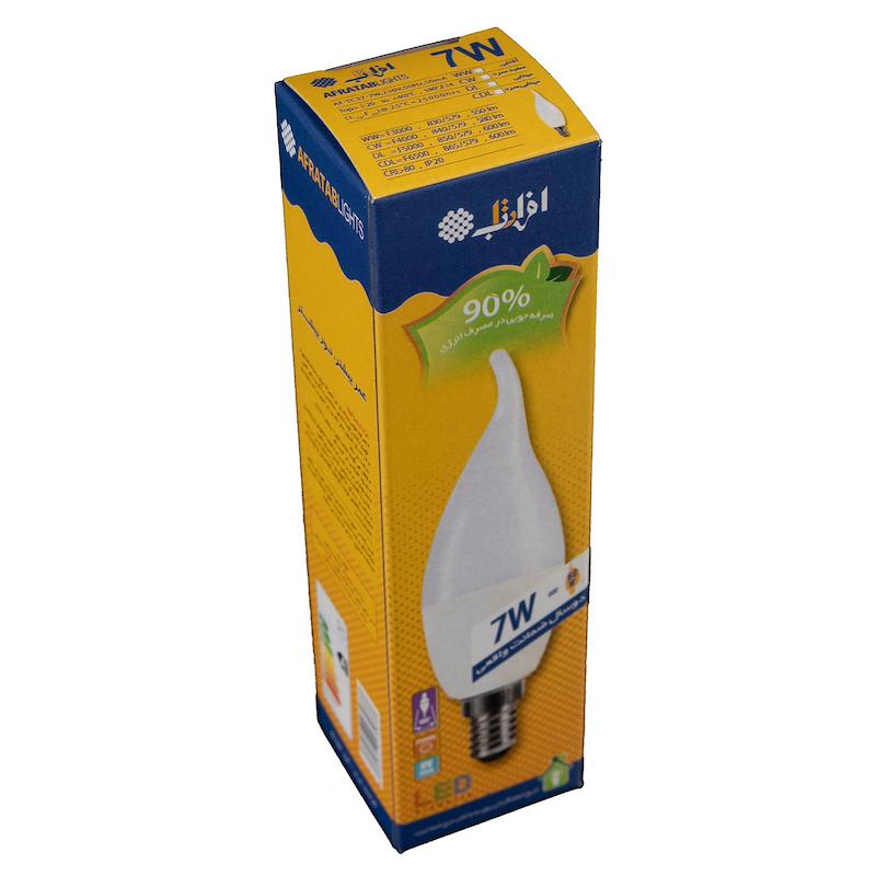 لامپ 7 وات LED اشکی افراتاب