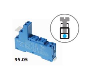 سوکت نصب رله 4031 و ماژول 9902 و جامپر 09518 با نگهدارنده فلزی فیندر