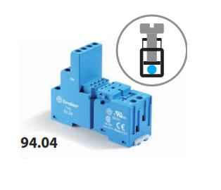 سوکت نصب رله 5534 و ماژول 9902 با نگهدارنده پلاستیکی فیندر