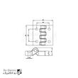 لولا ۴ روزنه مشکی پلی امید Hinge 437-V1 48×48 رو الکتریک