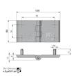 لولا روکار پیچ نصب سربی کروم KL60×120-P کلیندان رو الکتریک