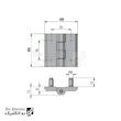لولا روکار پیچ نصب سربی کروم KL60×60-P کلیندان رو الکتریک