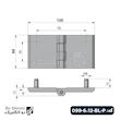 لولا روکار پیچ نصب سربی مشکی KL60×120-P کلیندان رو الکتریک