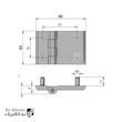 لولا روکار پیچ نصب سربی مشکی KL60×90-P کلیندان رو الکتریک