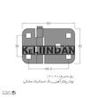 لولا سوپرلید آهنی روکار با رنگ استاتیک مشکی روزنه مربع KL60×90 کلیندان رو الکتریک