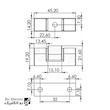 لولا روکار کروم Hinge 396-2 رو الکتریک